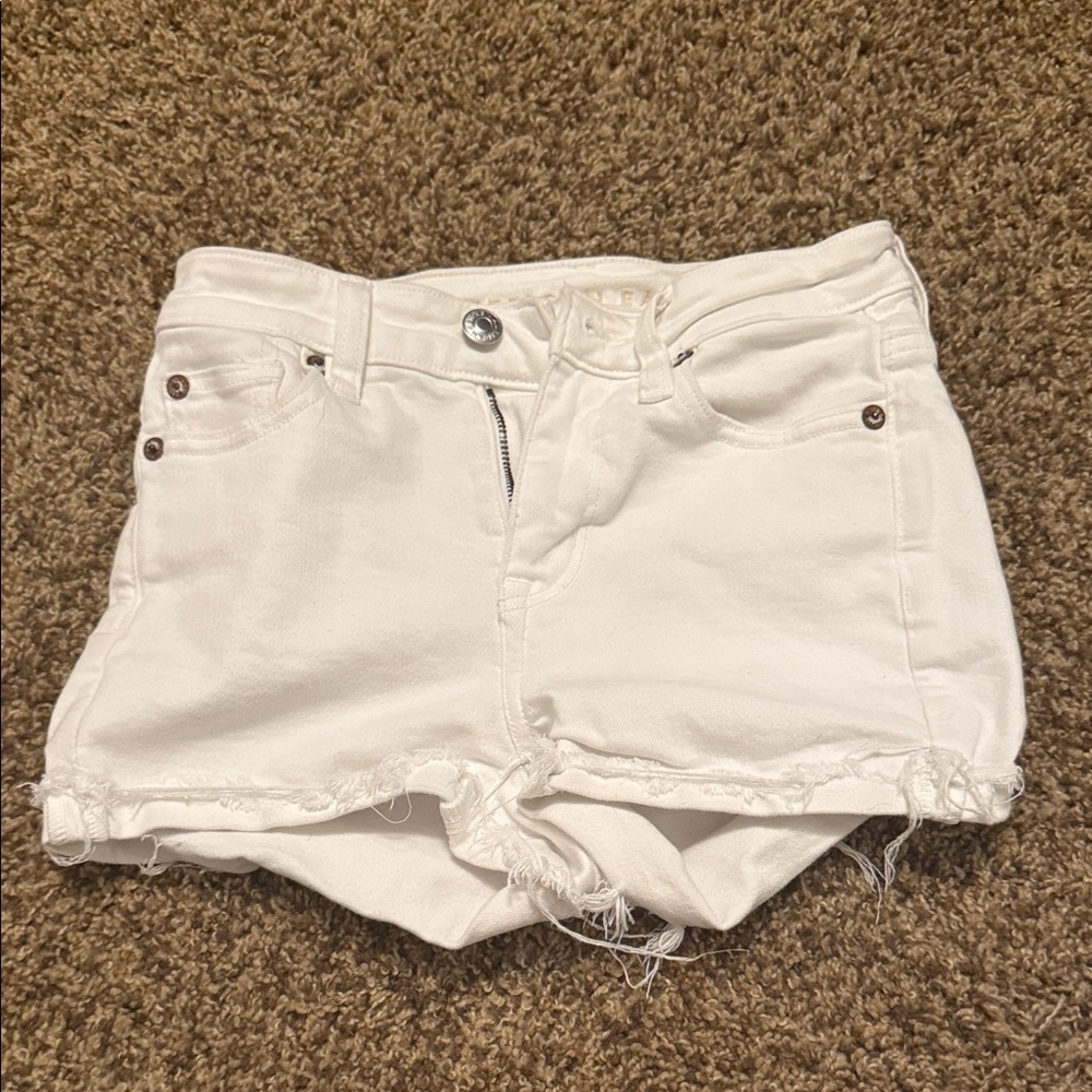 American Eagle Outfitters White Jean Shorts